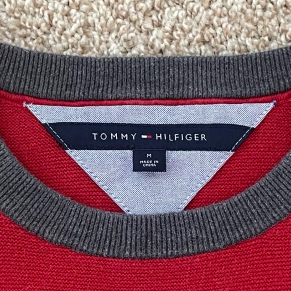 🧶 Tommy Hilfiger 🧶 Men's Cotton Knit Sweater, M - Picture 5 of 13